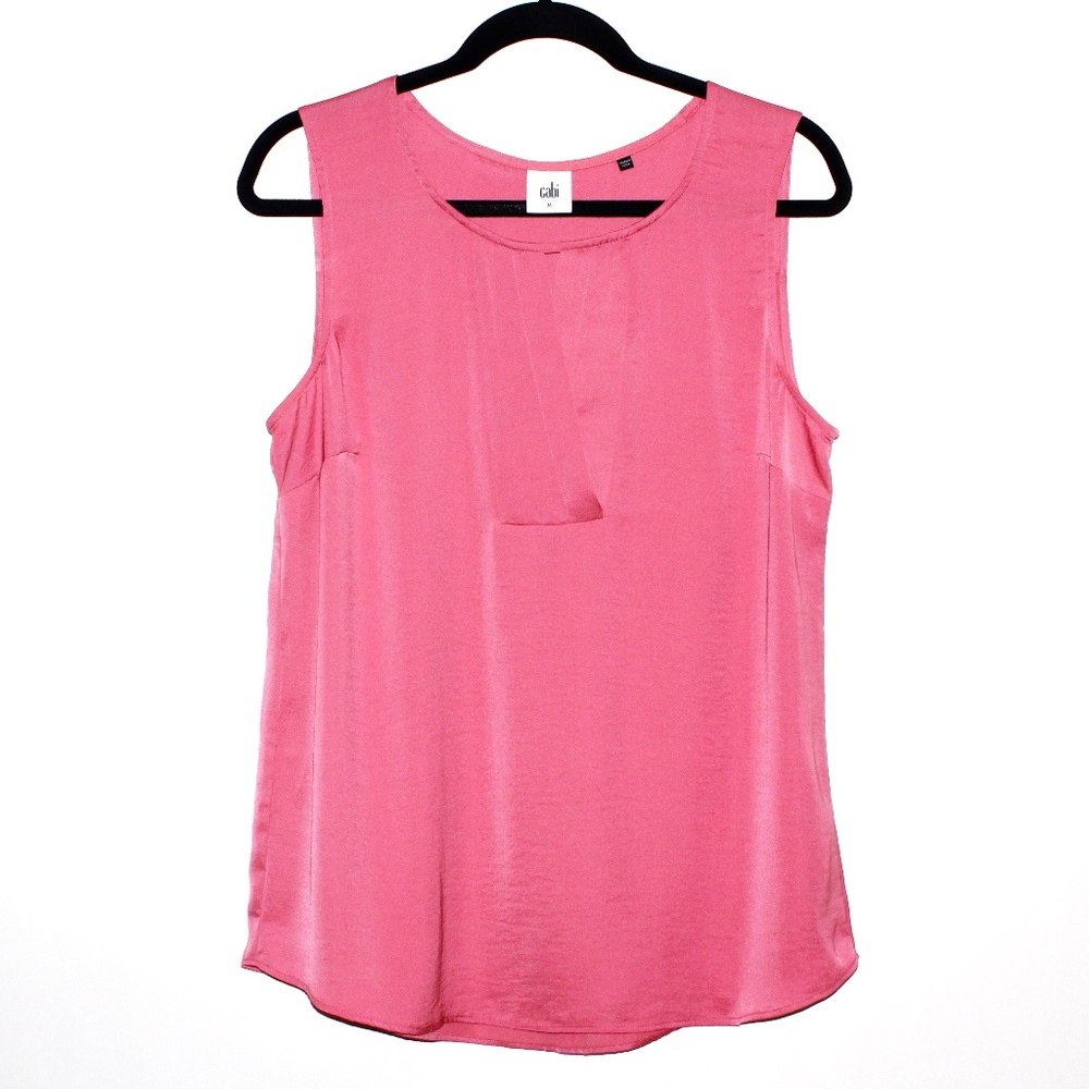 Cabi Sleeveless Keyhole Neck "Blush Blouse"